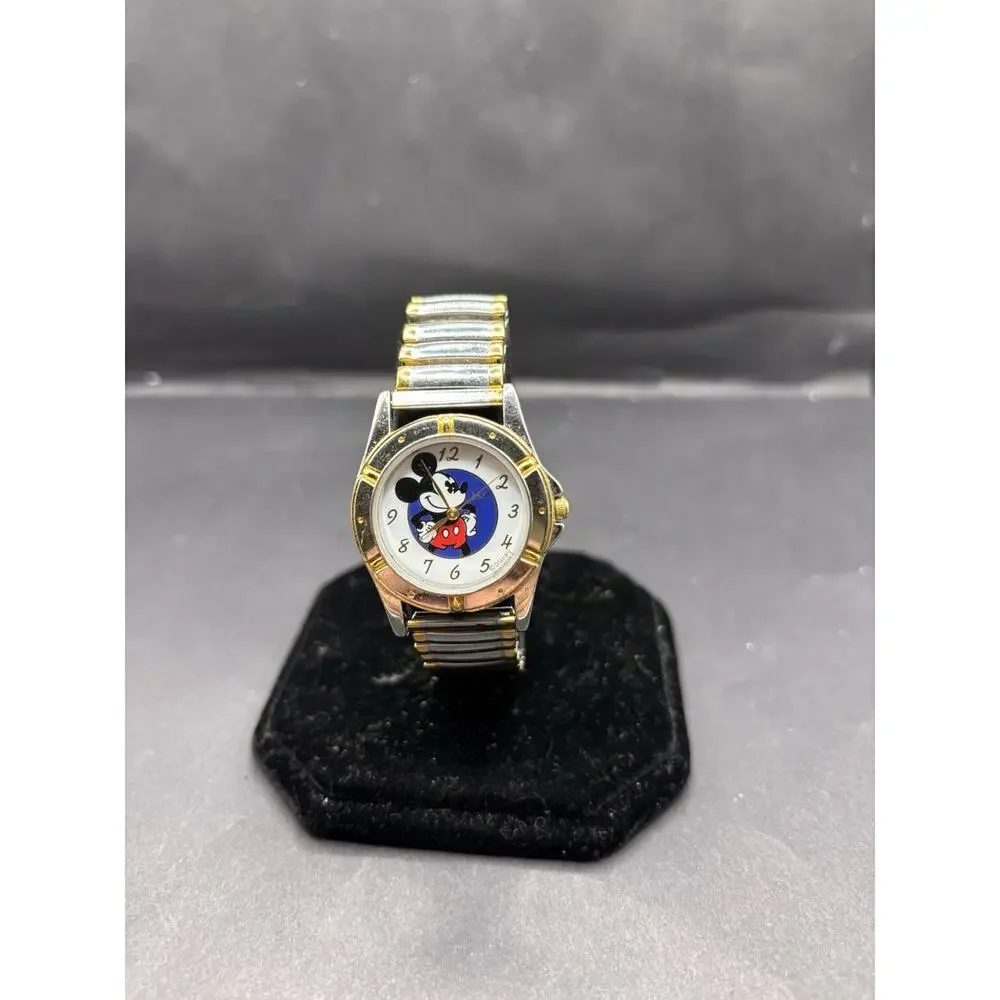 JAZ Disney Mickey Mouse Watch J121-X192 Two-Tone New Battery